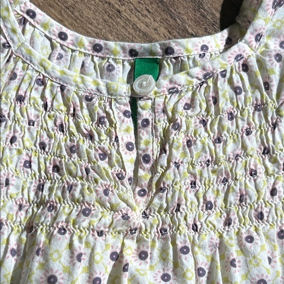 United Colors Of Benetton Girls' Patterned Top - Cream and Purple - Picture 8 of 9